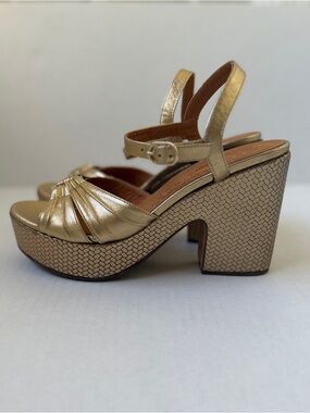 NEW CHIE MIHARA Metallic Platform Sandal 40.5 (9.5/10)